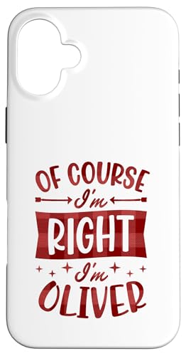 �������I'm Right I'm Oliver �� �J�X�^�}�C�Y�� �X�}�z�P�[�X iPhone 16 Plus �p