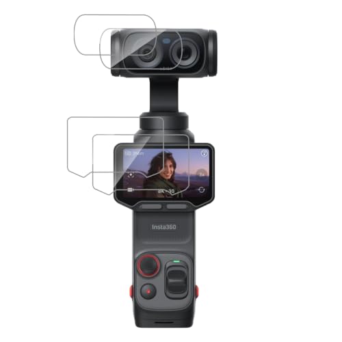 �ی�t�B�����y2+2���Z�b�g�zFor Insta360 Luna Ultra �K���X�t�B���� + �J�����t�B�����yyhaochen �z�C�A�[�� ��U�h�~ �w��h�~ �����x �Ռ��z�� �����I�芴 ���ȒP�\��t���Ή� Insta360 Luna Ultra