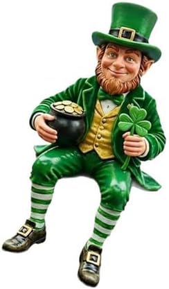 Festives Irish Leprechaun Figurine Resin Craft Shelf Sitters Patricks Day Ornament for Table Display and Gifting Patricks Day Leprechaun Statue — view 8