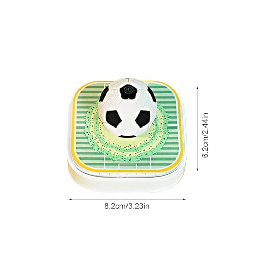 Calendario 3D 2026 de fútbol para decoración de escritorio con diseño creativo extraíble 5