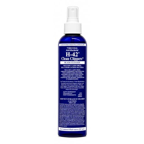 H-42 Professional Clipper Blade Cleaner - Waterless Cleans & Cools 8oz Spray Bottle