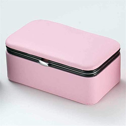 Preisvergleich Produktbild JLYLY Schmuckkasten PU-Leder-Reise Schmuckschatulle Portable Schmuckschatulle Schmuck Aufbewahrungsbox Geburtstagsgeschenk,Rosa