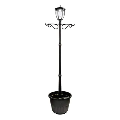Nature Power 84in Tall Solar Powered LED Lamp Post with 18.5in. Planter Cover