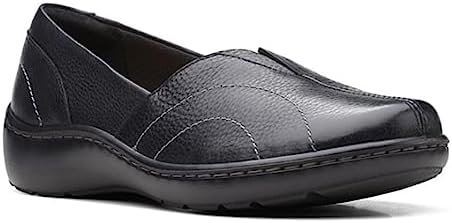 Clarks Women's Cora Meadow Loafer, Black Leather, 9 | Image 3
