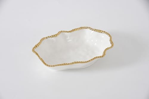 Pampa Bay Golden Salerno, Serving Bowl, 12" x 9" x 3" - Thumbnail 5