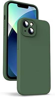 Supdeal Liquid Silicone Case for iPhone 13, [Camera Protection] [Anti Fingerprint] [Wireless Charging] 4 Layer Phone Case Protective Cover, Built-in Microfiber Case Cover, 6.1", Green