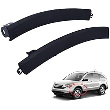 Front Bumper Filler Trim Black 2 Pcs Left & Right Side Replacement for 2007-2011 CR-V 71103-SWA-000
