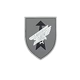 Copytec Patch Fallschirmjäger 3D Rubber Paratrooper Luftwaffe Bundeswehr Einheit Militär Klett Morale Uniform Infidel 7x5,5cm #23284