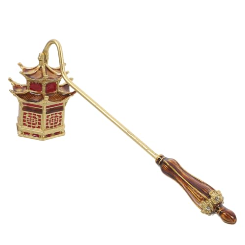 Happyyami Candle Cover Tool Vintage Metal Candle Extinguisher Snuffer Efficient Smoke Odor Prevention Nonslip Handle