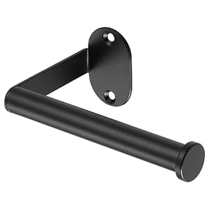 Vinobbi Toilet Paper Holder Wall Mount, Stainless Steel 304 Black