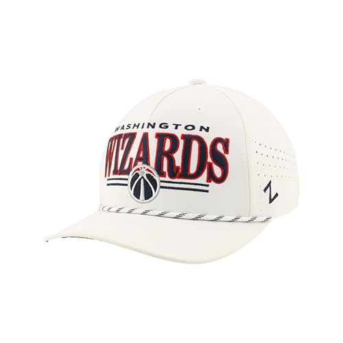 Washington Wizards NBA Officially Licensed Rope Hat Snapback Performance Regalia White