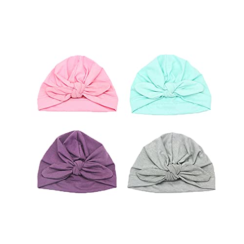 Lot de 4 bonnets à nœud pour bébé fille Cover
