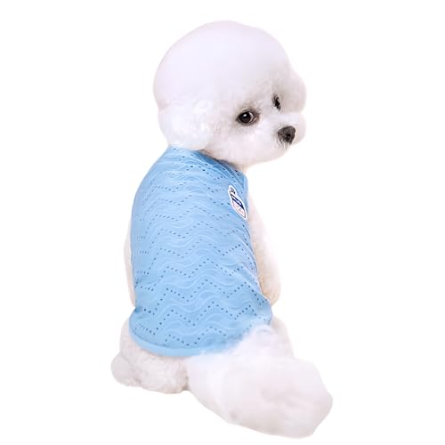 犬服夏用 小型犬向け 冷感メッシュ素材 接触冷感 犬用クールベスト 冷却 ひんやりベスト メッシュ 通気性 冷感ベスト 薄手 涼しい 吸水速乾 伸縮性 クーリングスーツ UVカット日焼き防ぐ 脱毛保護 熱中症対策 暑さ対策グッズ お出かけ お散歩 小中型犬