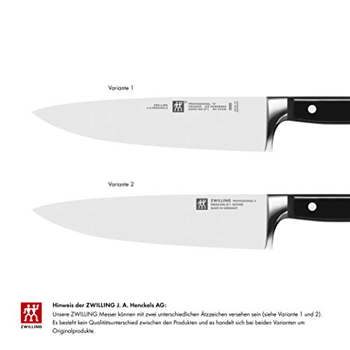 ZWILLING Kochmesser, Klingenlänge: 26 cm, Breites Klingenblatt, Rostfreier Spezialstahl/Kunststoff-Griff, Professional S, schwarz… – Ansicht 2
