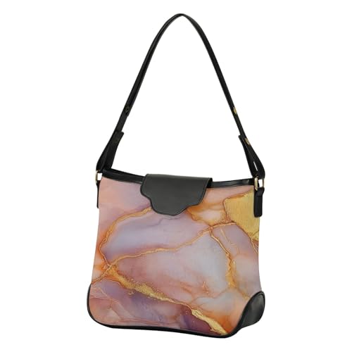 Sac à bandoulière femme tendance or rose grand sac fourre-tout travail