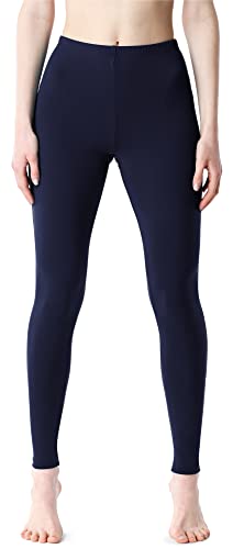 Bellivalini Leggings Lunghi Pantaloni Donna BLV50-203 (Blu Navy, S)
