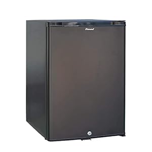 Smad 12v Fridge 40l, Campervan Fridge for RV Van Truck Camper Caravan, Quiet Freightliner Cascadia 12V Truck Refrigerator with Lock, 12v 240v Motorhome Fridge, Black
