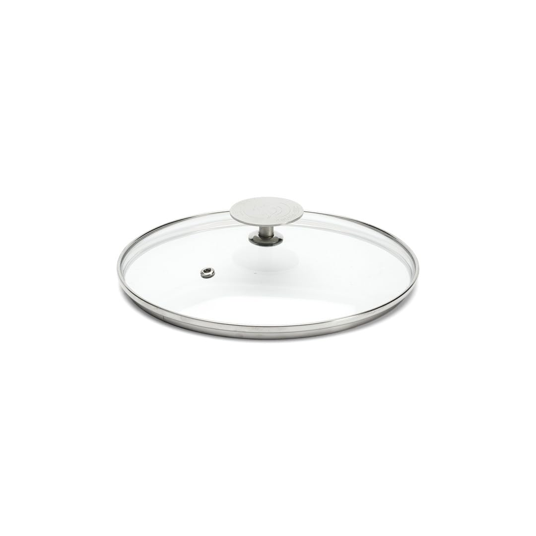 De Buyer - Couvercle en verre avec pontet en inox - Diamètre 16 cm -