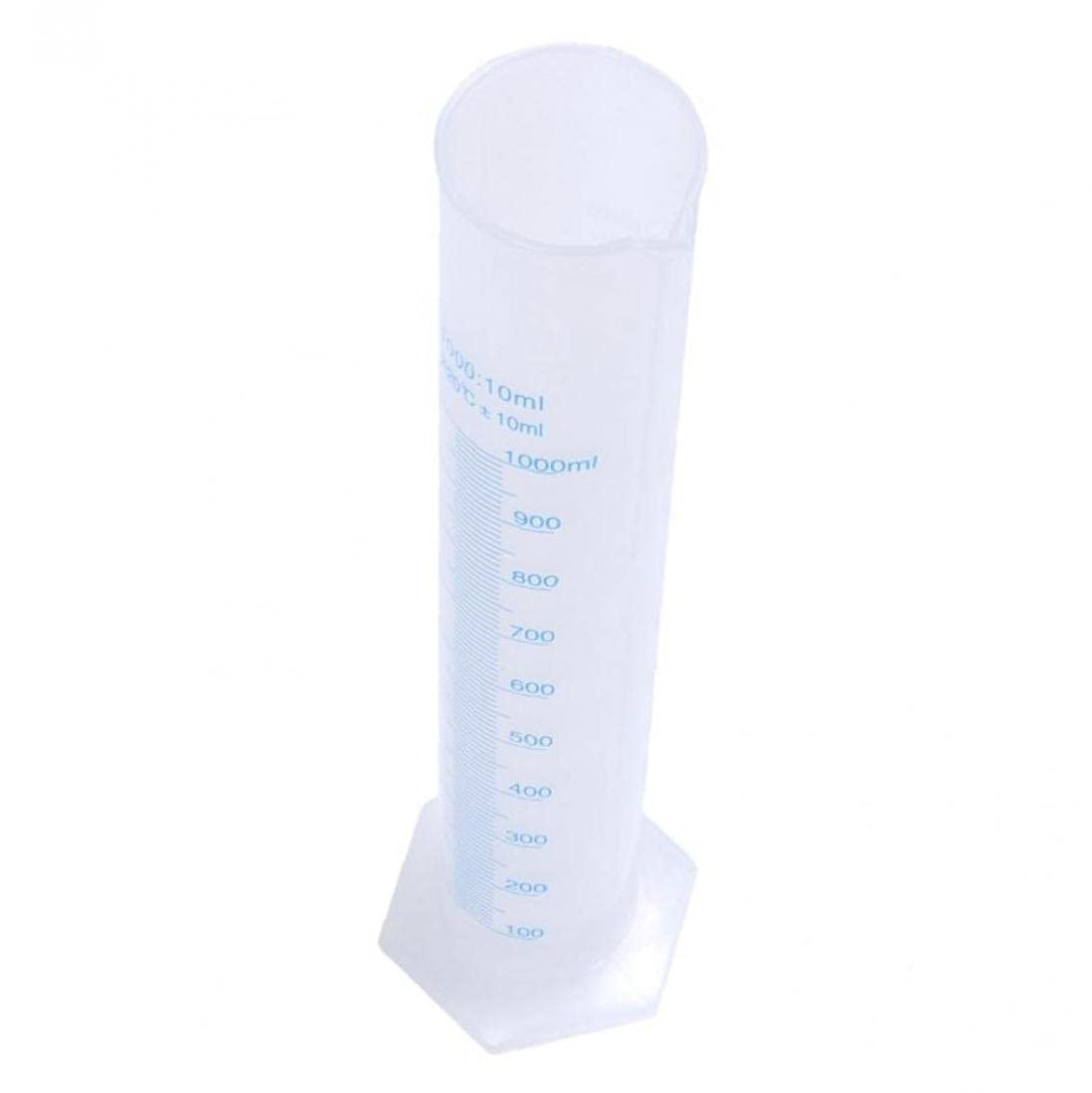 Probeta Octogonal Base De Plástico Autoclavable Blanca 1000 ml