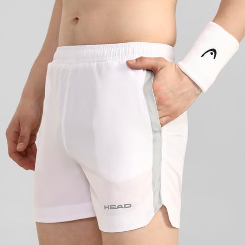 Image of Head HPS-1115 Badminton Shorts for Mens, Colour - White