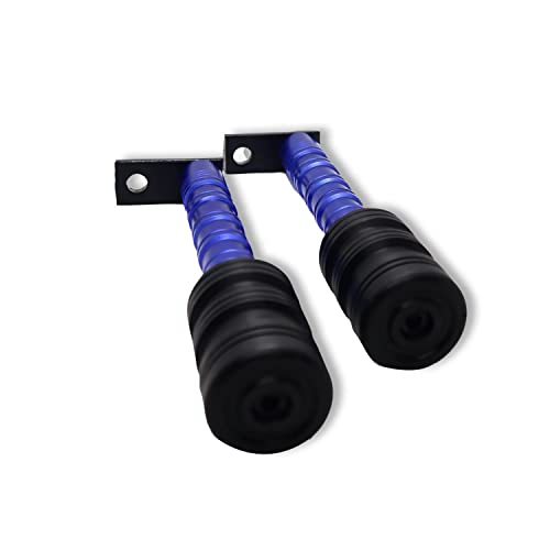 B.K ACCESSORIES Bike Frame Slider Leg Guard Crash Guard Protectors Blue Universal for All Bikes