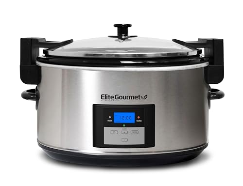 Maxi-Matic-Elite-Platinum-MST-900VXD-85-Quart-Stainless-Steel-Programmable-Slow-Cooker-wLocking-Lid-Black Maxi Matic Elite Platinum MST 900VXD 85 Quart Stainless Steel Programmable Slow Cooker wLocking Lid Black