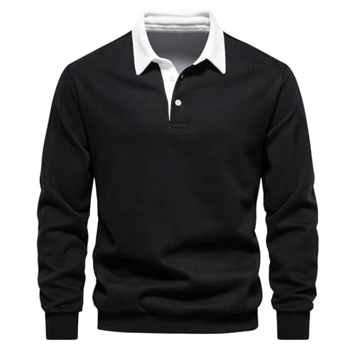 Pull casual homme col chemise business en maille premium isolante - 6