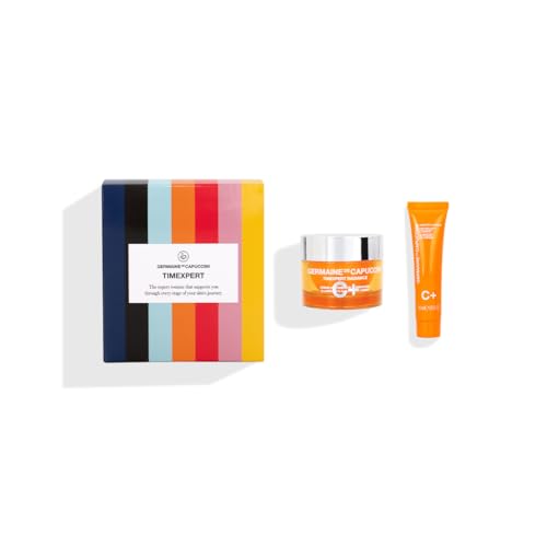 Germaine de Capuccini | TIMEXPERT RADIANCE C+ - Pack Crema Antioxidante Iluminadora 50 ml + Contorno Ojos Antioxidante Iluminador 15 ml - Vitamina C - Luminosidad e hidratación