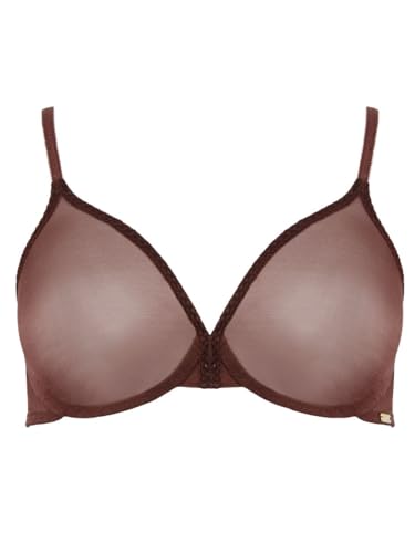 Image of Gossard Glossies Sheer Underwire Bra - Barely-There Moulded Plunge, Invisible Under Clothing