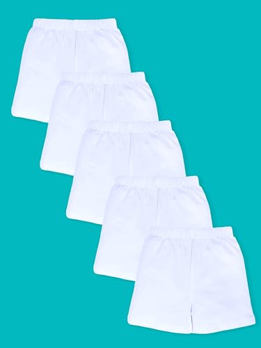 Image of KiddoPanti Girls Cycling Shorts Pack of 3 | Soft & Stretchy Cotton Spandex | Comfortable Fit with Elastic Waistband | Solid Colors Half Tights for Girls Inners