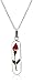 Sterling Silver Pressed Flower Pendant Necklace , 16"