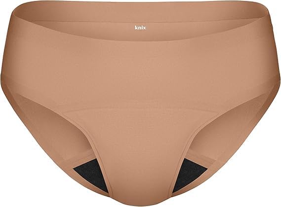 KNIXSuper Leakproof Bikini Underwear, Cavassa, XXL Beige