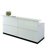 Jet-Line Empfangstheke Davos Büromöbel Bueroausstattung Empfangsmöbel Büro Möbel Ausstattung in Weiss Empfang Praxis Kanzlei