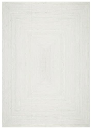 Tapis en jute tressés carrés blancs solution gain de place petite surface - 2
