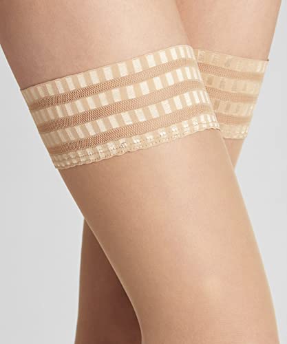 Image of FALKE Women's Pure Matt 20 Denier Sheer Thigh Highs, 1 Pair