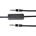 BLK 3.5mm Audio Cable Lead Cord w MIC For Nakamichi NK 780 M Over-Ear Headphone