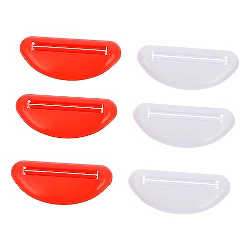 NIYANGLE 6pcs Toothpaste Roller Squeezer Makeup Extruder Pump Dispenser Reusable Tube Squeezer Gadget for Home Random Color