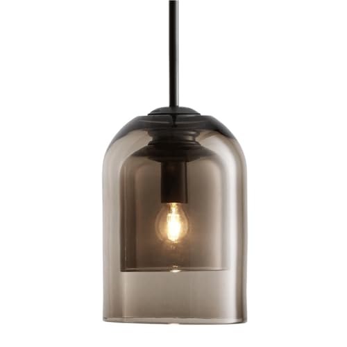 Lámpara colgante de vidrio de diseño creativo CLMJHG con soporte empotrado E27