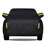 Hail Protector Truck Car Cover Compatible with Ford Explorer ST-Line 2024, Outdoor Car Covers Anti-Hail Waterproof All-Weather Protection, Reflective Strips Thickened(Black)