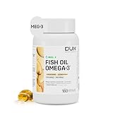 DUX HUMAN HEALTH Fish Oil Ômega‑3 180 Cápsulas – Suplemento com EPA e DHA, Ultra Concentrado