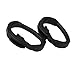 Amagogo 10x Black Connector Carabiners for Outdoor Camping Tent Canopy Tarp