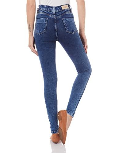 Calça Super Lipo, Indígo, 38 - Sawary Jeans, Feminino