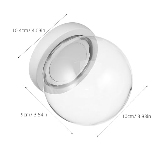Cúpula para bola de nieve navideña y manualidades con base de madera protectora 3