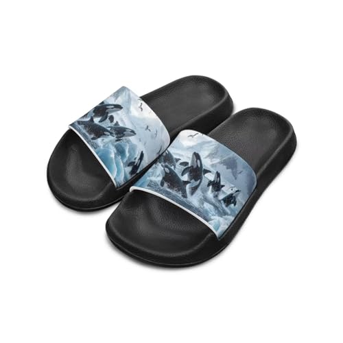 Slides for Kids Summer Slippers Boys Non-Slip Shower Shoes
