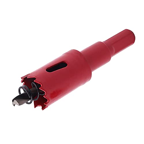 Utoolmart ホールソー ホルソー ドリル 穴あけ ホルソー 工具 インパクトドライバー 電動ドリル ボール盤 対応 木工 塩ビ プラスチック アクリル 発泡スチロール 用 穴あけ 器具 穴あけ直径19.5mm 柄長21mm 総長82mm 1 pcs