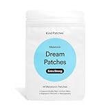 Kind Patches Melatonin Dream Patches Extra Strong - Sleep Patches - Sleep Aid with Ashwagandha and Magnesium for Rest - 14 Count