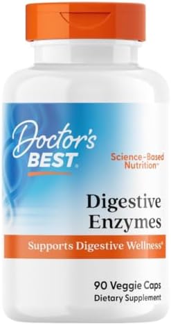 Doctor's Best Digestive Enzymes, Non-GMO, Vegetarian, Gluten Free...