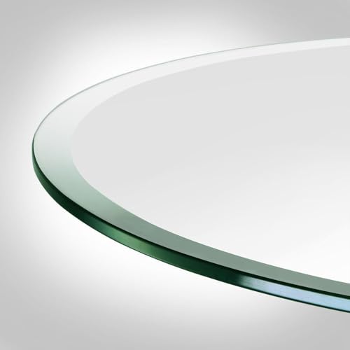 Custom Cut Glass, Round Glass Table Top - Tempered - 3/8