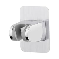 Supporto Doccia Angolo Autoadesivo Senza Fori - Regolabile, Argento, In ABS, Resistente Fino A 30 Kg, Per Piastrelle E Vetro - 3