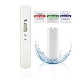 【Medición precisa】Medidor de PH con una precisión de ±0,01 pH y un rango de medición de 0 a 14,00 pH. La pantalla digital LDC incorporada hace que los datos sean nítidos y claros.